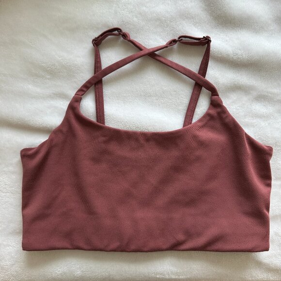 Girlfriend Collective FLOAT Juliet Strappy Bra (Fig) - Picture 3 of 5